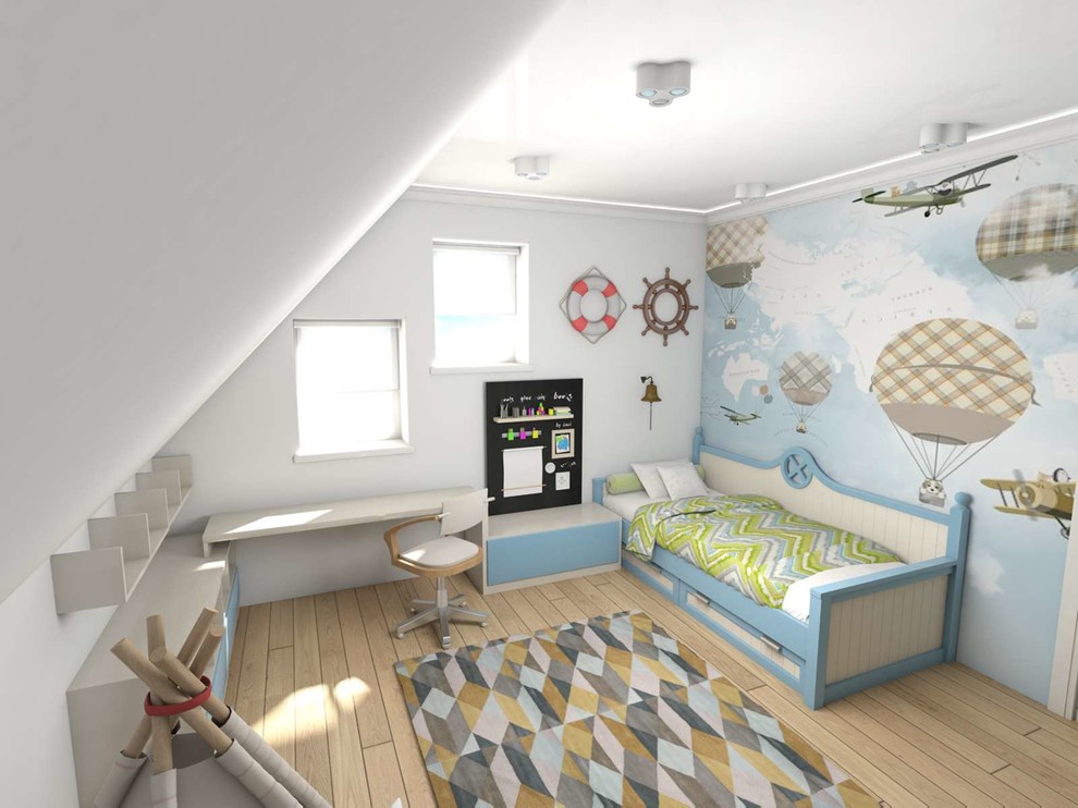 детская комната в мансарде