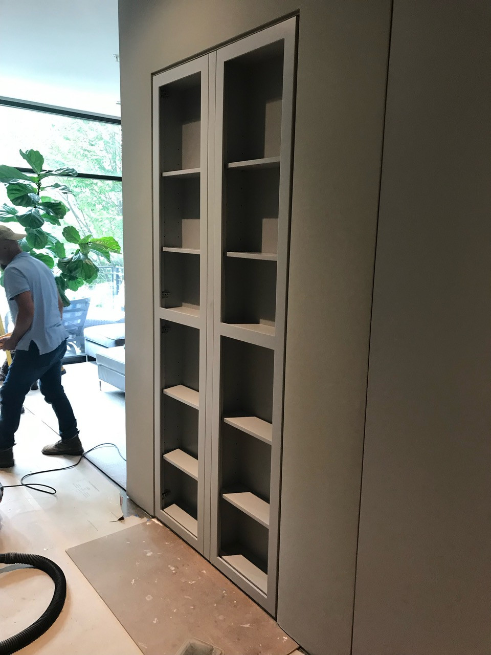 Customized Door with Shelving