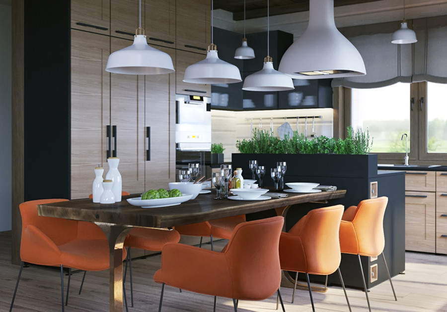 ПРОЕКТ ИНТЕРЬЕРА ДОМА НА ЧЕРНОЙ РЕЧКЕ во Владивостоке)