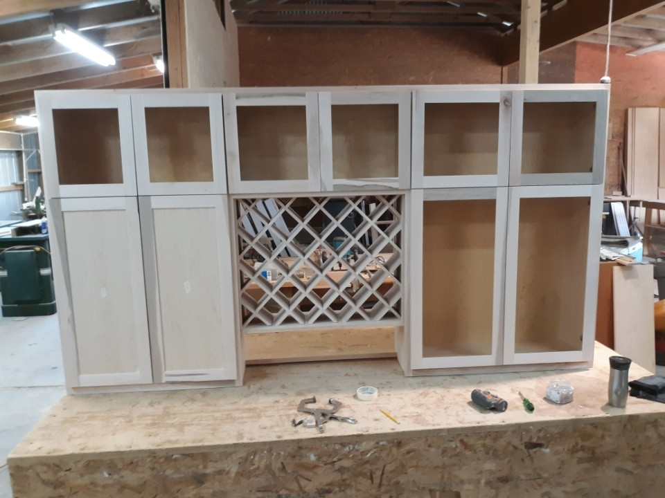 Diamond/Lattice Wine Rack Close in the back or leave open?