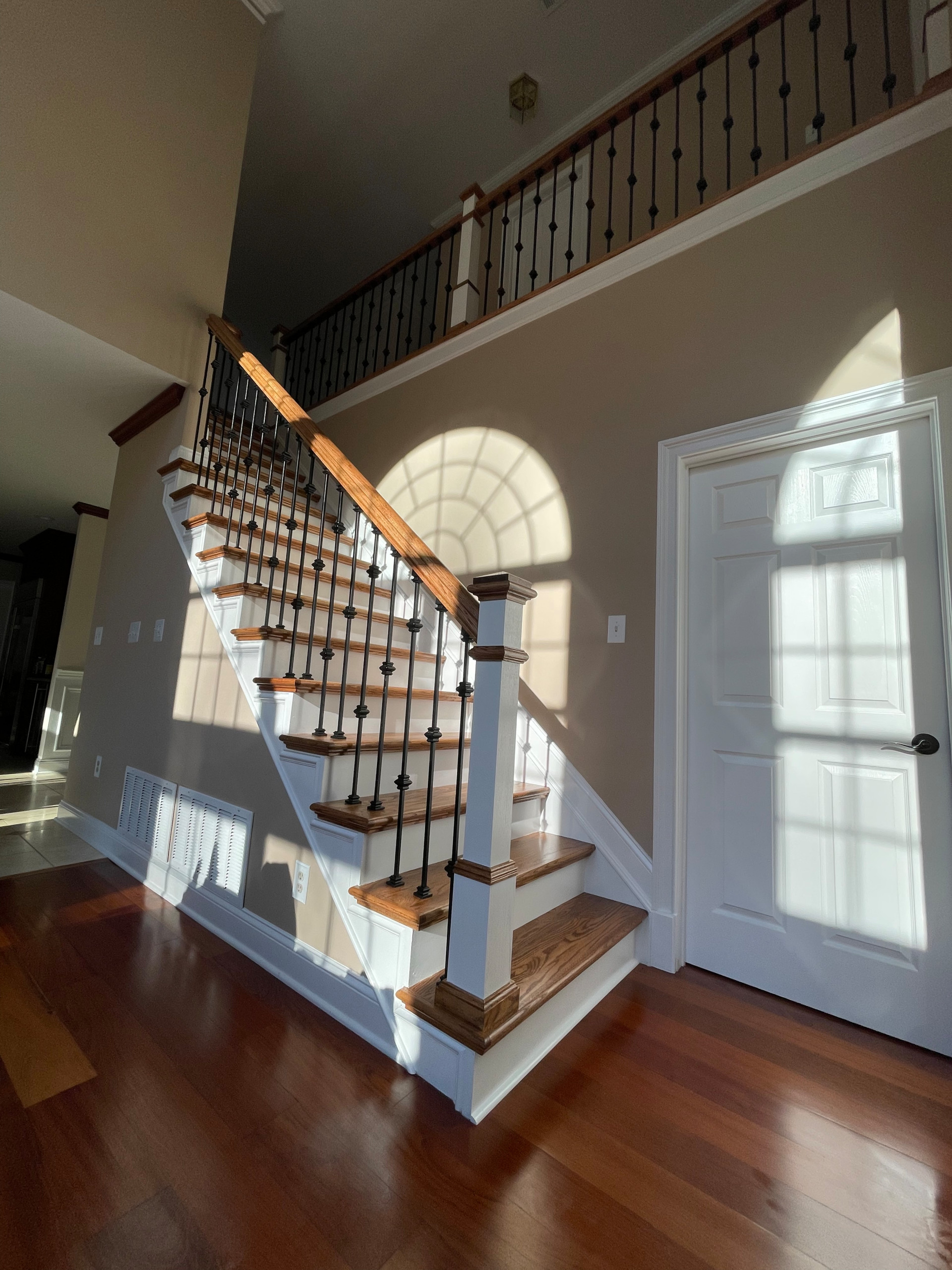 Custom staircase and railing