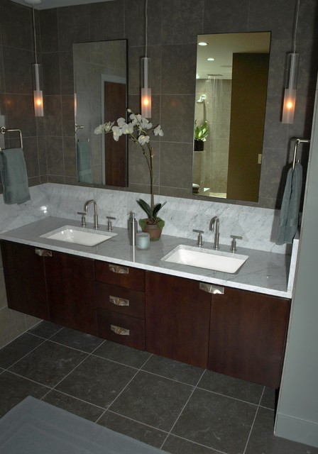 FLOATING MASTER VANITY - Contemporary - Bathroom - austin - by 2 Blue ...