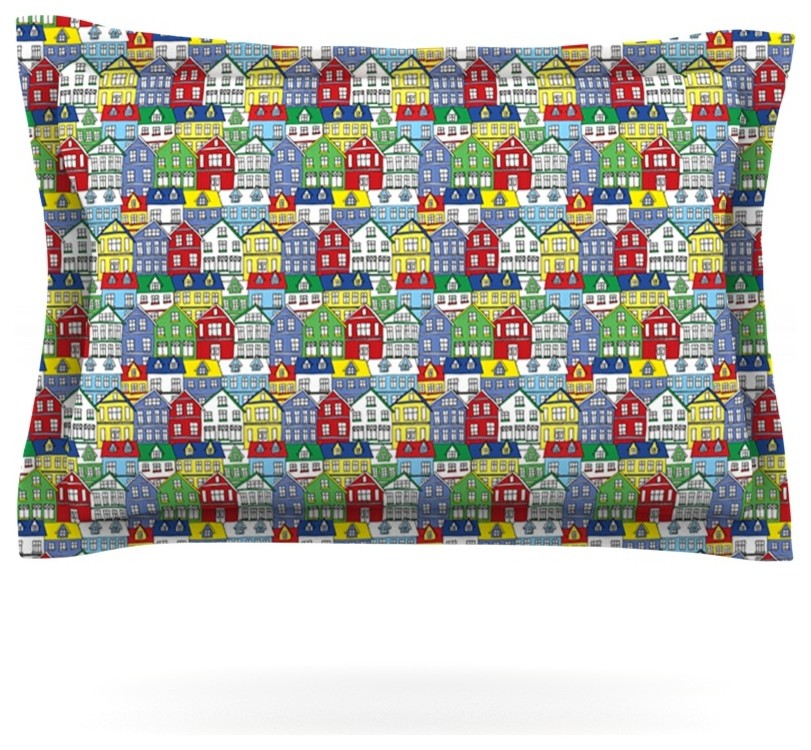Holly Helgeson "Reykjavik" Rainbow Pattern Pillow Sham, Cotton, 30"x20"