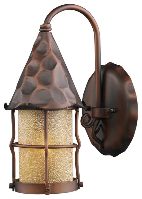 Rustica 1-Light Outdoor Sconce - Rustic - Outdoor Wall Lights And Sconces - by We Got Lites