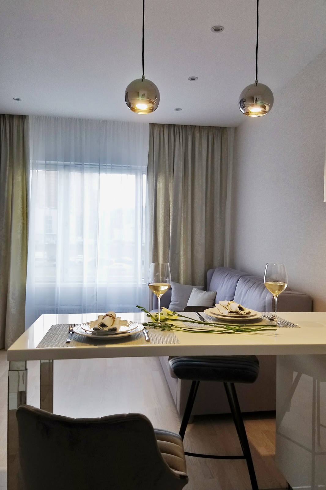 Интерьер 1-комн. квартиры в  ЖК Атмосфера