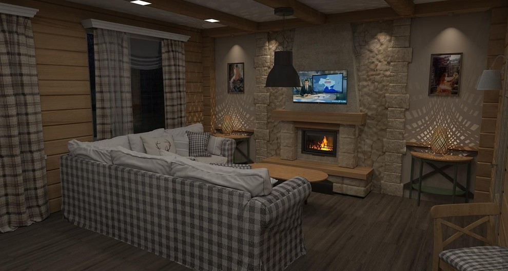 Баня в стиле "Шале" 2015г