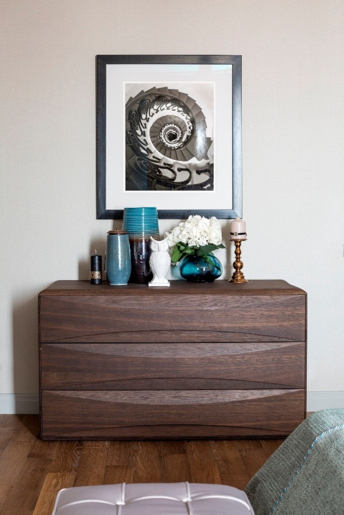 Квартира в синих оттенках