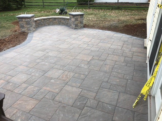 Interlocking Concrete Patio/Composite Deck