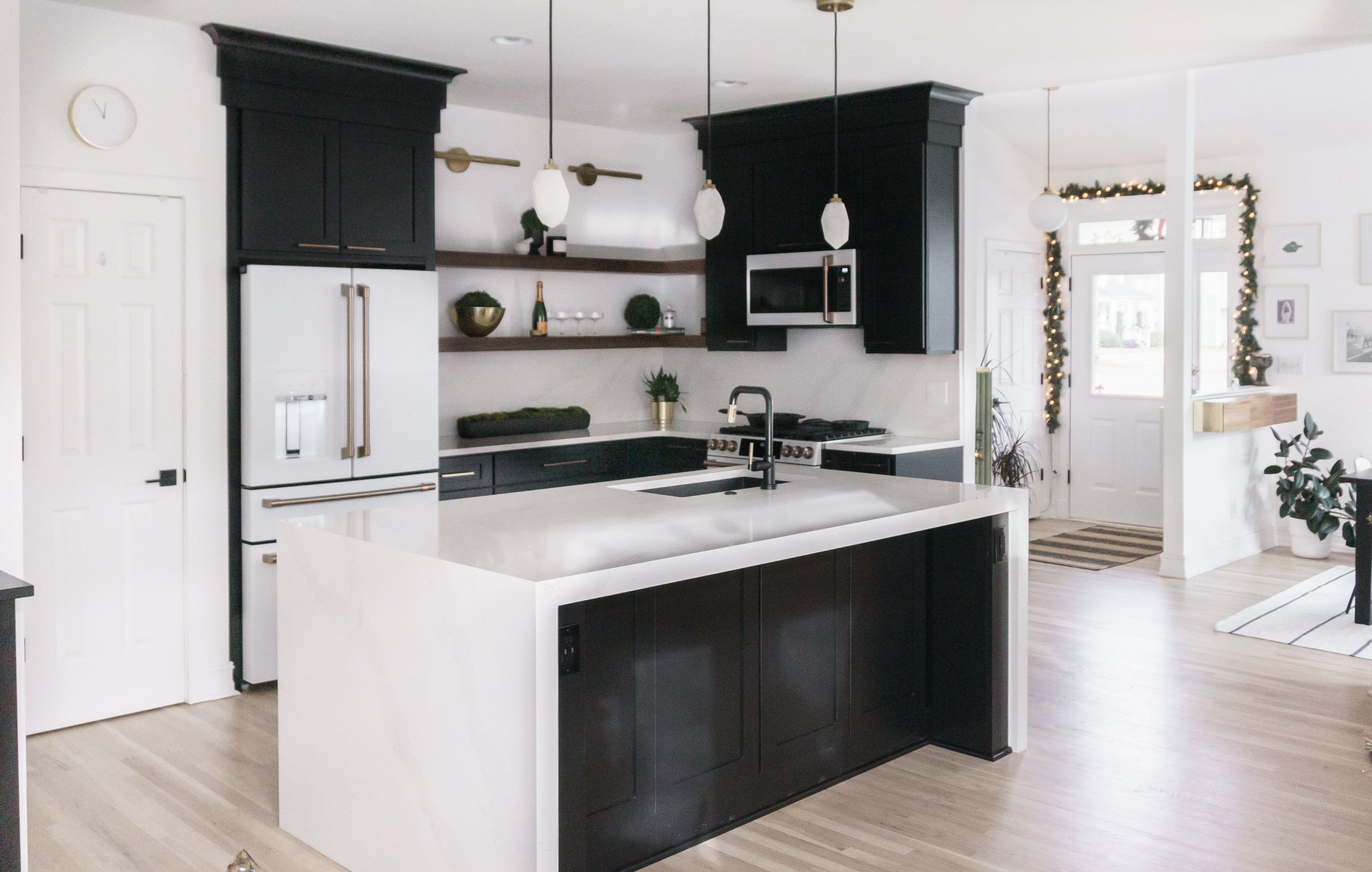 Marietta Sleek and Modern Black kitchen