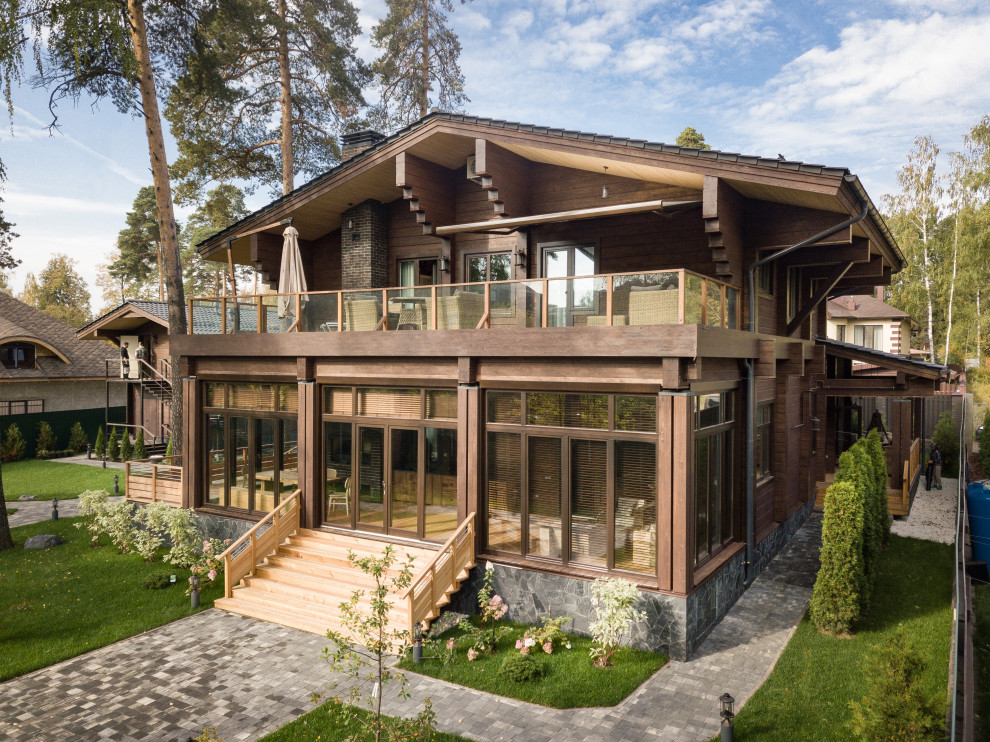 Остекление дома, веранды и гаража деревянными окна из сосны