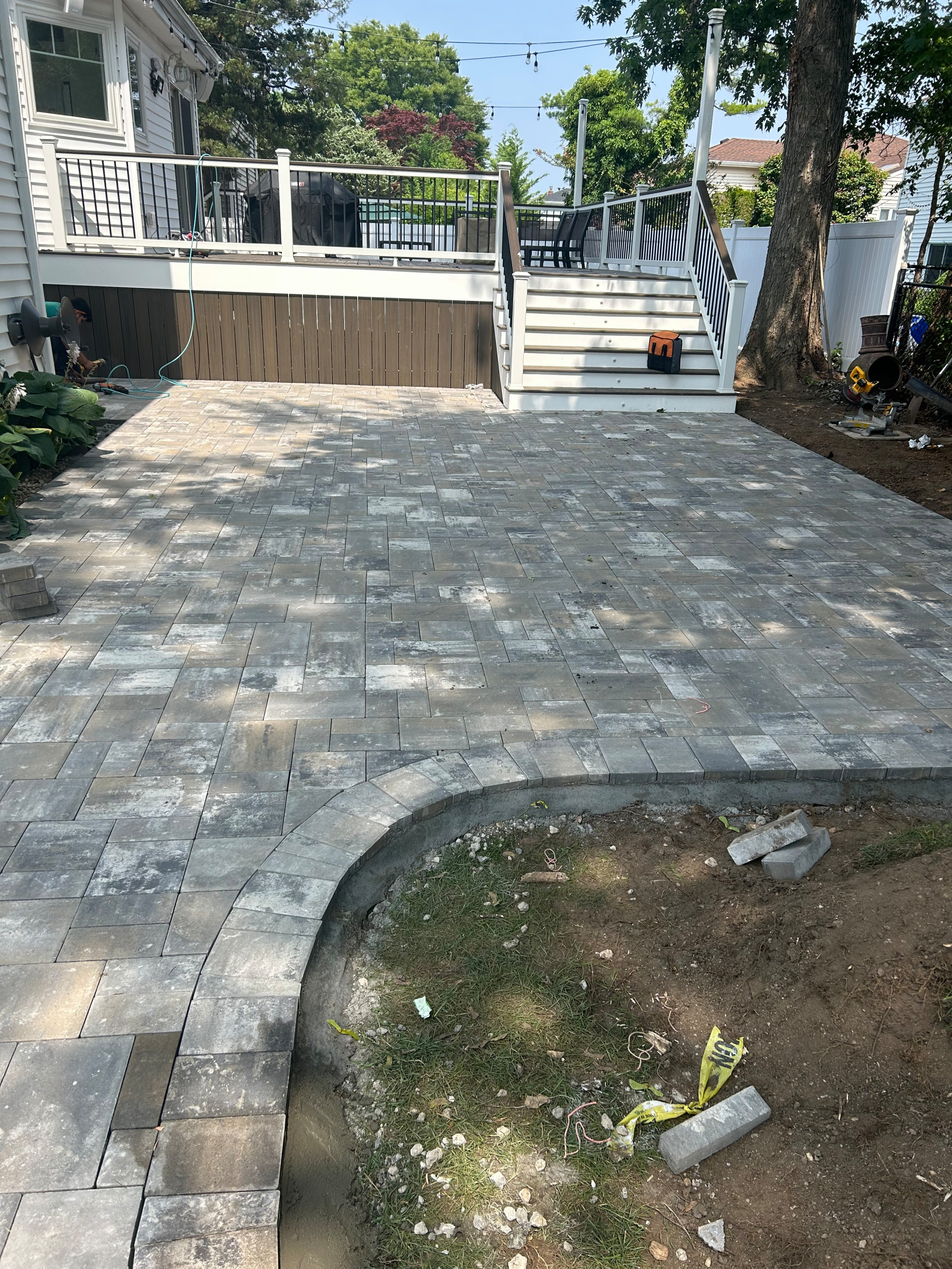Paver Patio and Trex Deck