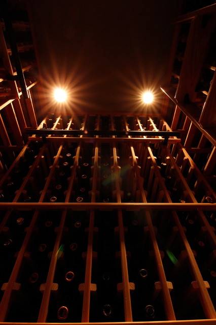 Wine Cellar on Mercer Island Washington klassisk-vinkaellare