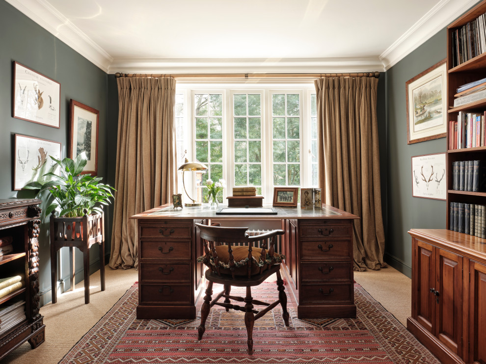 This is an example of a country home office in London.