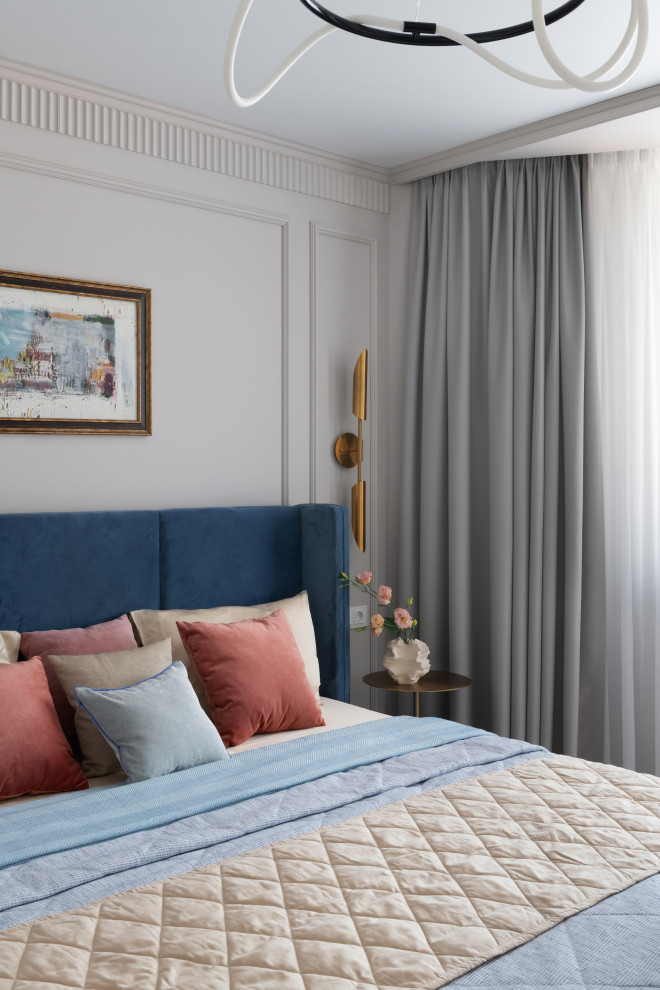 Квартира с оранжевым акцентом