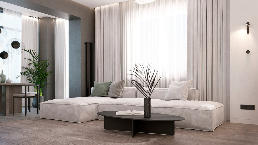 Свнетлый минималистичный интерьер