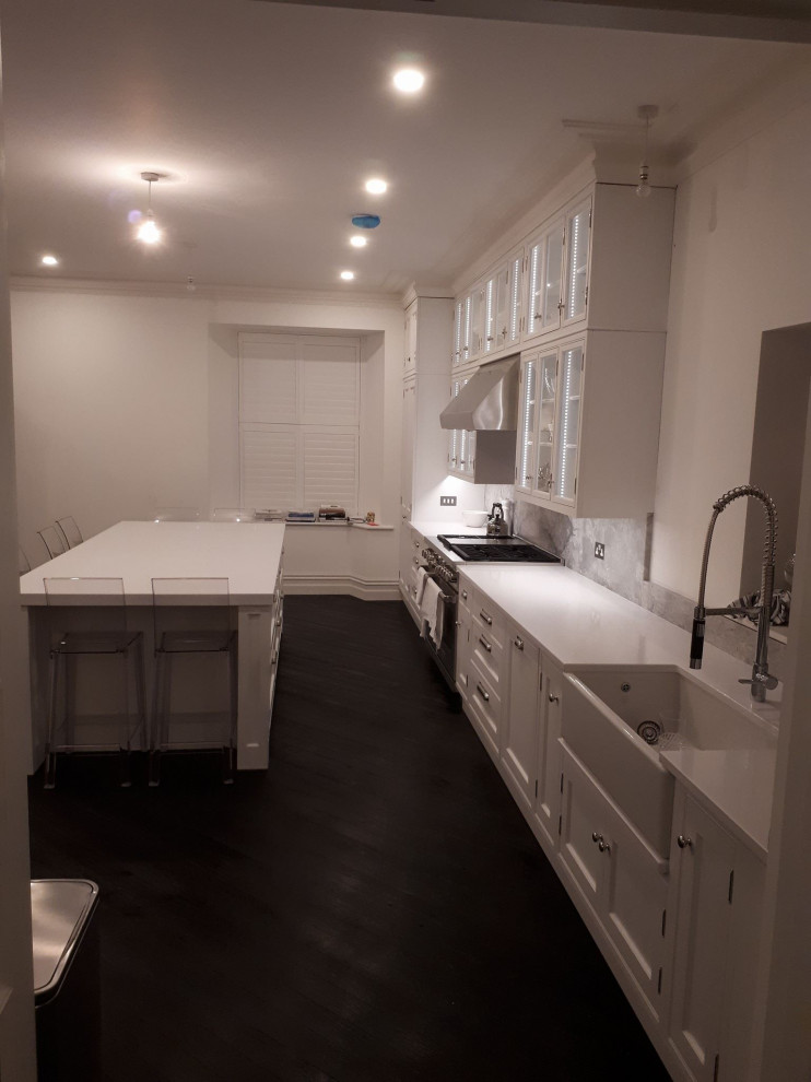 White Inframe Kitchen