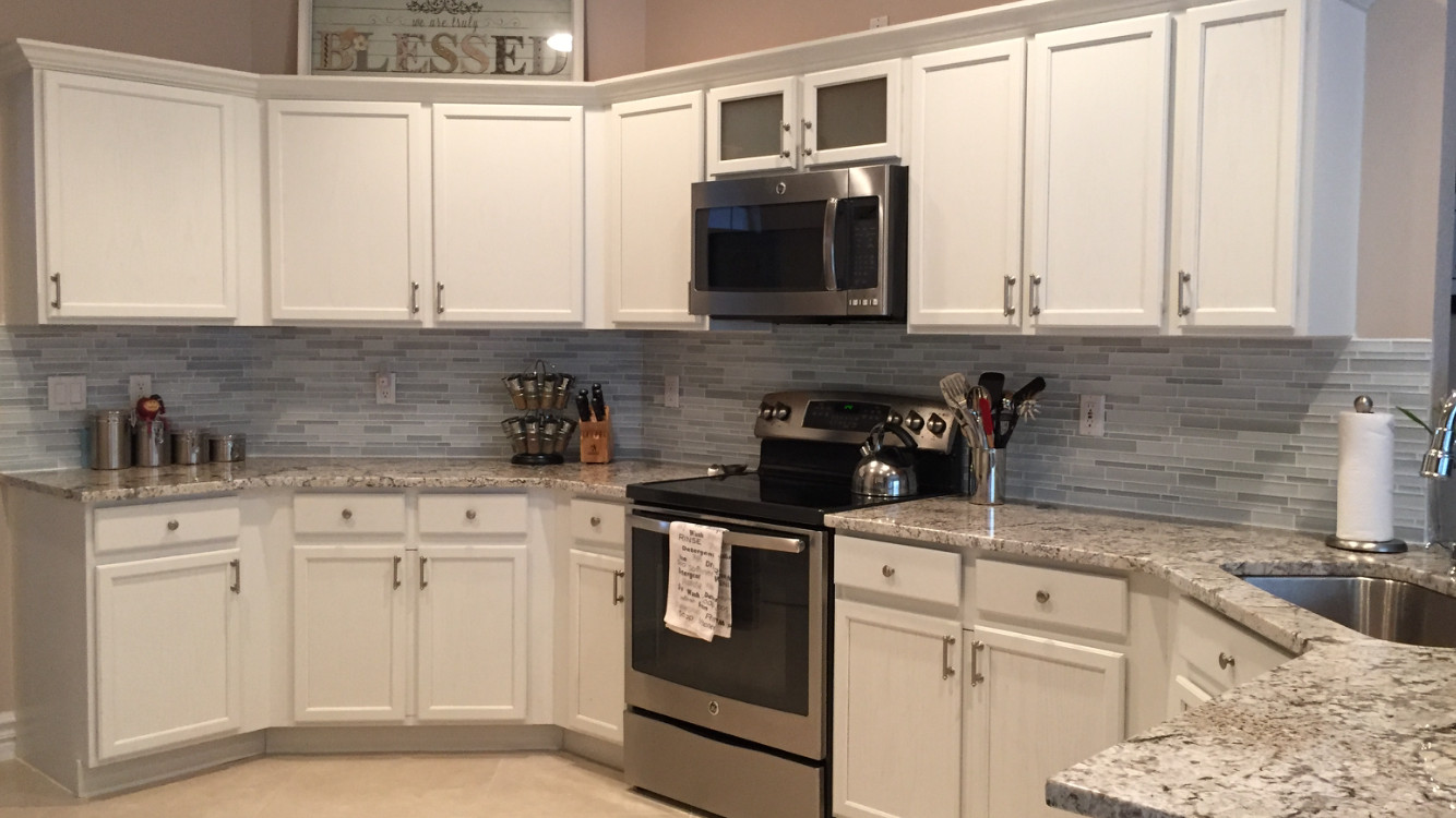Leona's Kitchen Painted in White