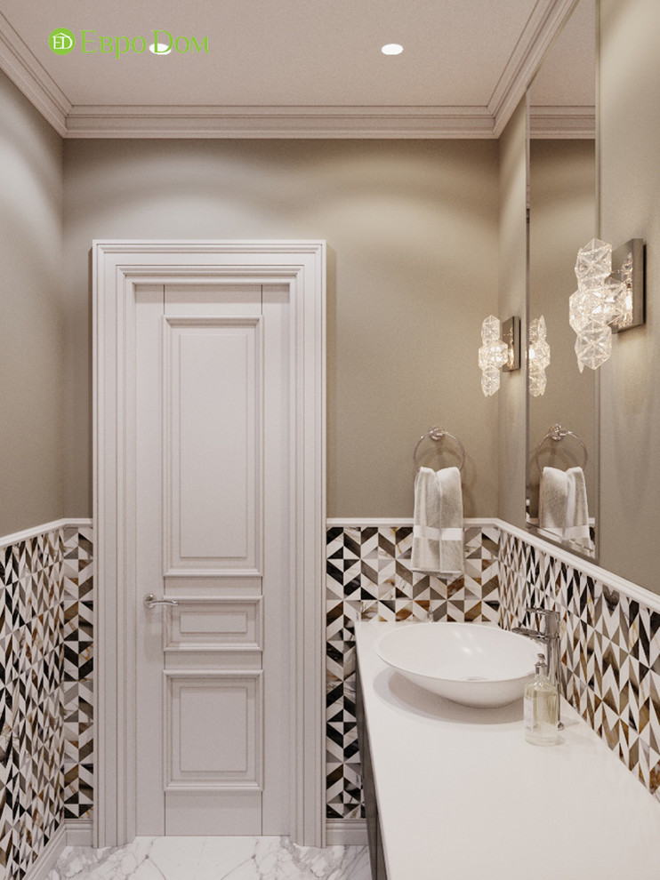 Дизайн четырехкомнатной квартиры 110 кв. м в стиле неоклассика. Фото проекта