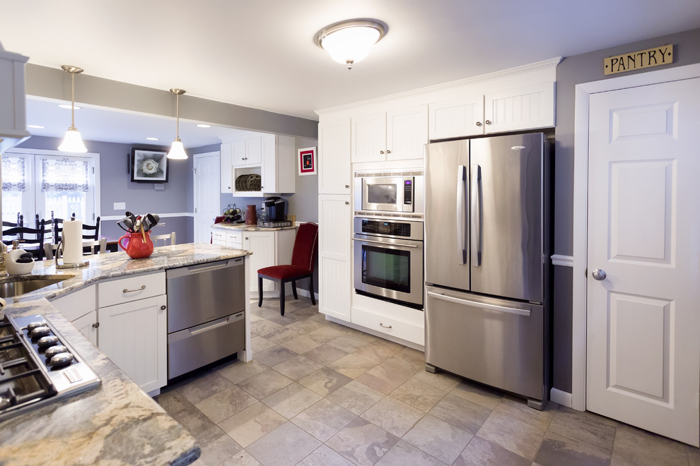 Example of a trendy kitchen design in Providence