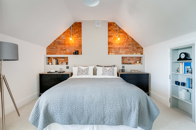 Hilside Road Streathm Top Flat contemporaneo-camera-da-letto