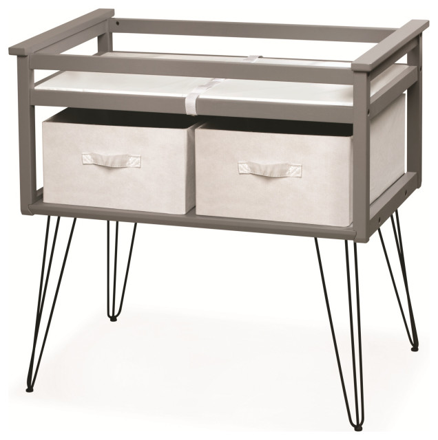 Badger Basket Contempo Convertible Changing Table With Two Baskets
