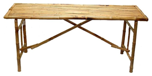 Bamboo Long Folding Table - Tropical - Folding Tables - by ShopLadder Bamboo Long Folding Table - Tropical - Folding Tables - by ShopLadder