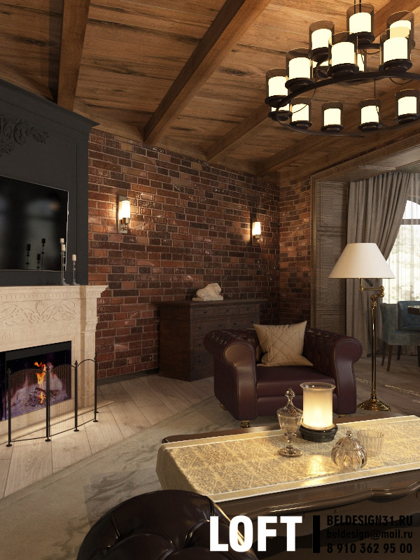 Интерьер дома в стиле Лофт