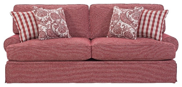 American Furniture Classics 8-010-A307V9 Rustic Red Series Sofa in Rustic Red