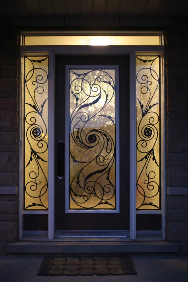 Classic Style Wrought Iron Door Inserts Entry Toronto By