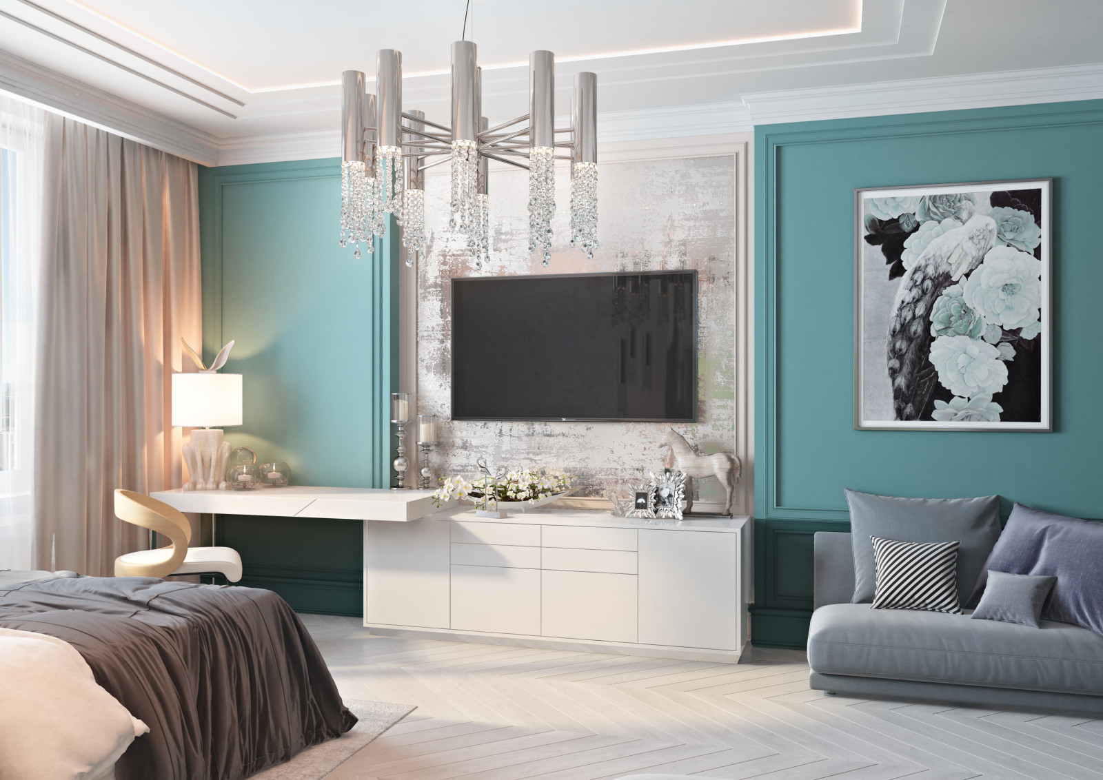 Дизайн и ремонт квартиры в ЖК «Донской Олимп» — Пересечение миров.