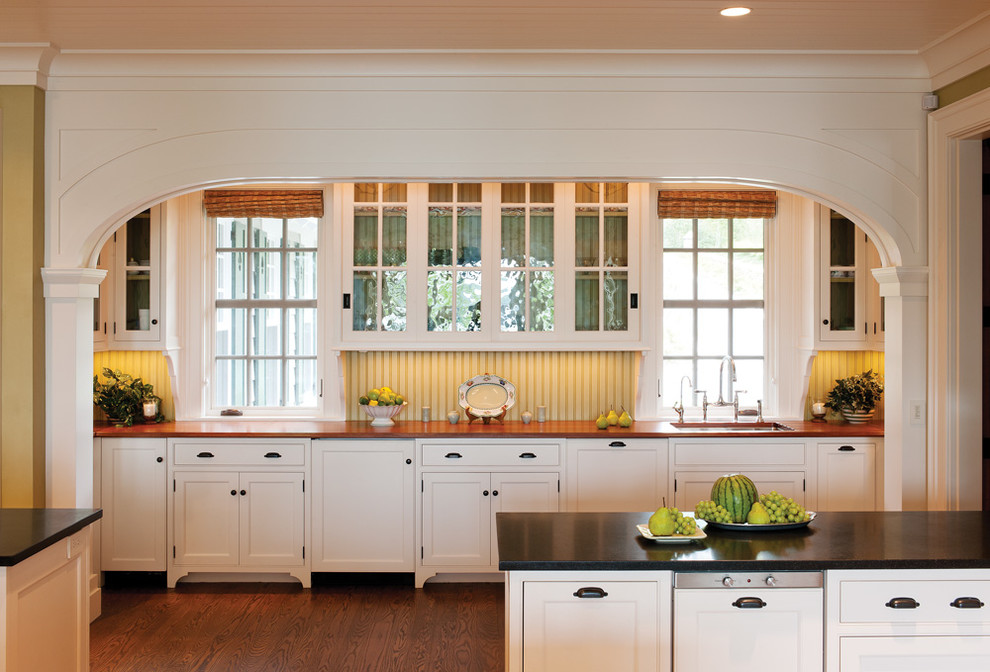 Teak Wood Butler S Pantry Countertop Traditional Kitchen