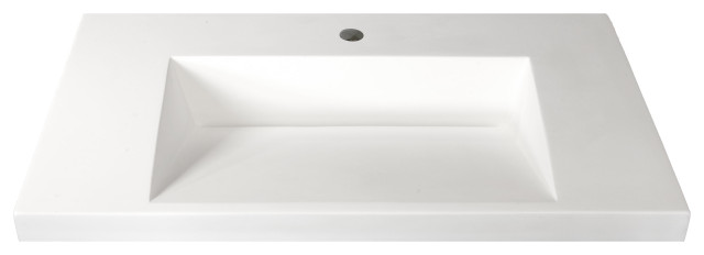 Ramp Sink Vessel 31 Bathroom Vanity, Vanity Tops Without Sink