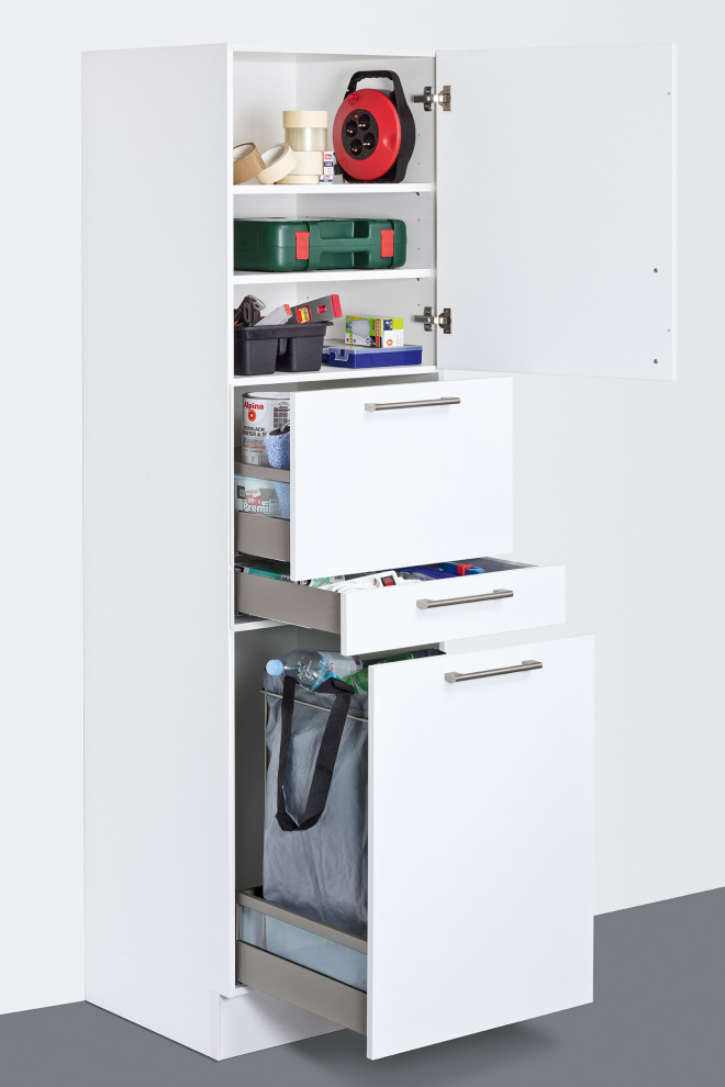 Стеллаж с выдвижными ящиками