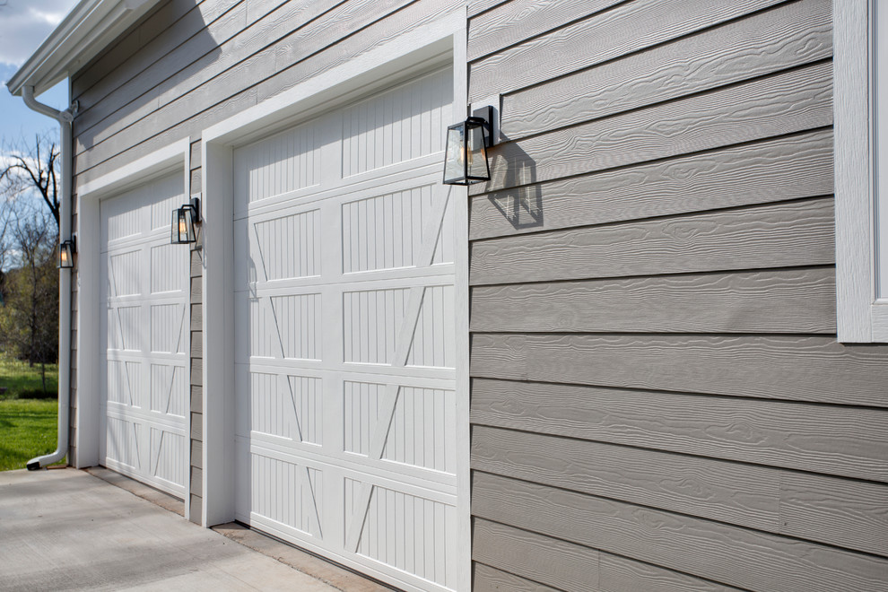 Inspiration for a country garage in Austin.