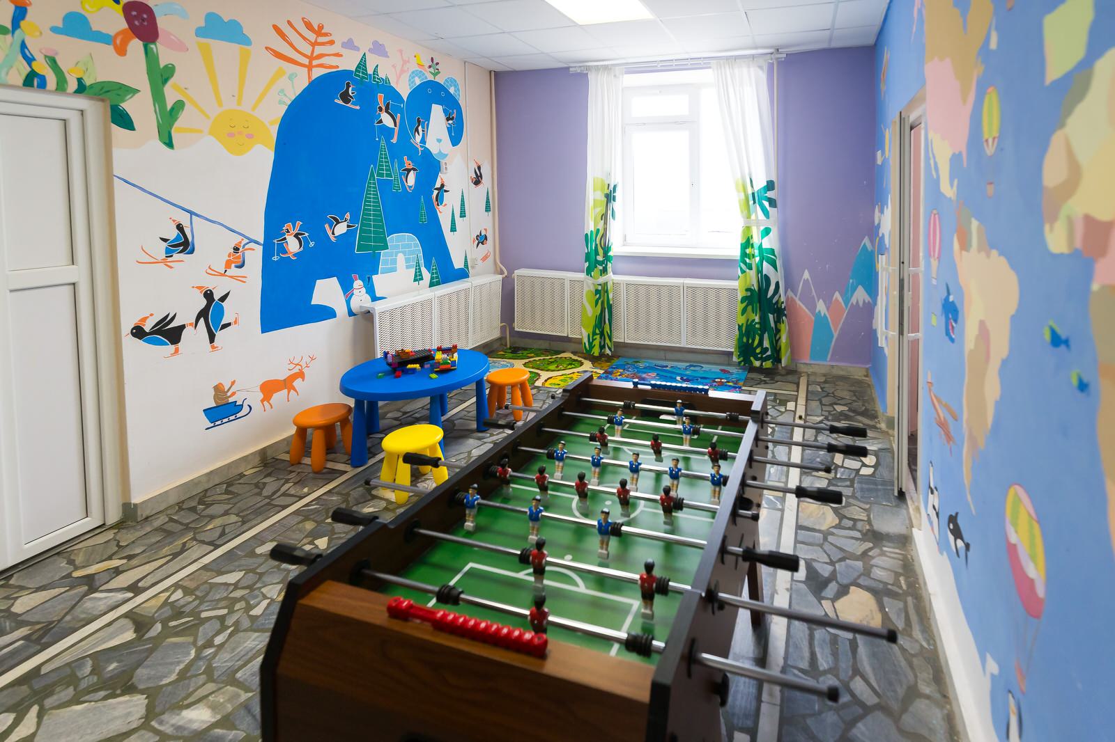 Реализованный проект игровой комнаты отделения онкогематологии РДКБ