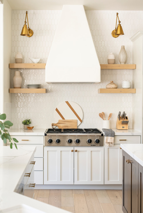 wood tile as backsplash