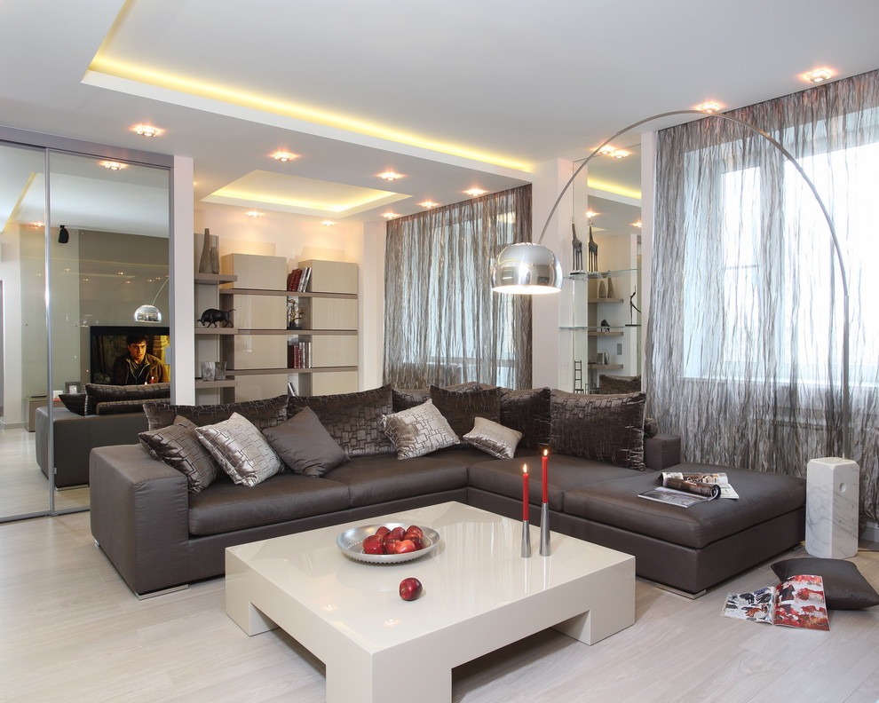 Интерьер квартиры в стиле минимализм с особенным цветовым решением