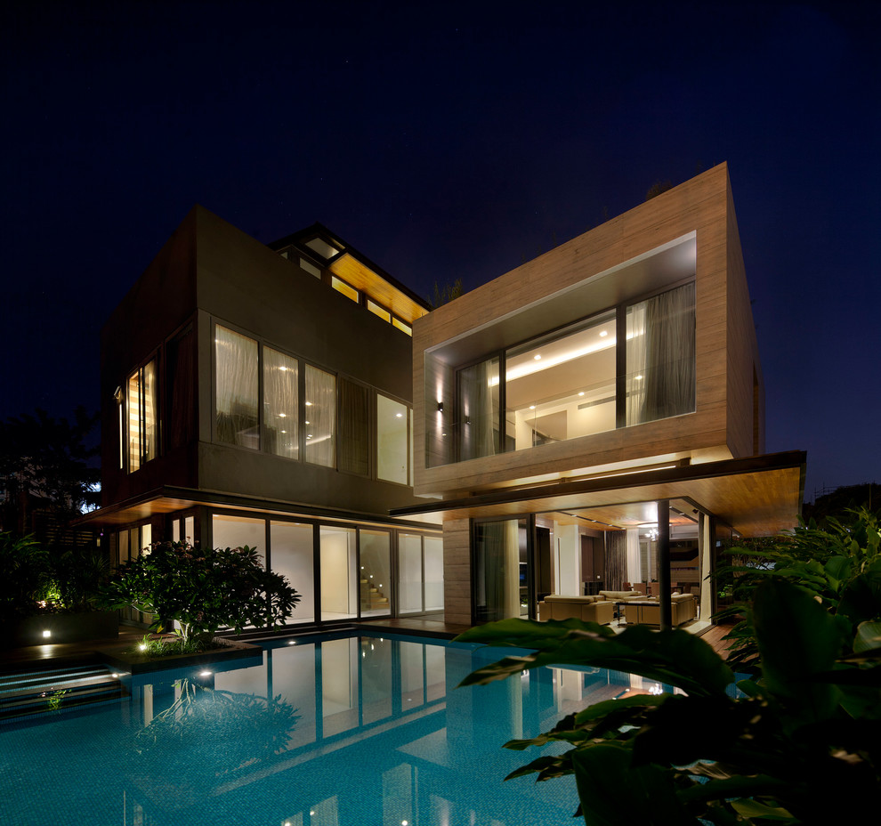 Design ideas for a contemporary pool in Singapore.