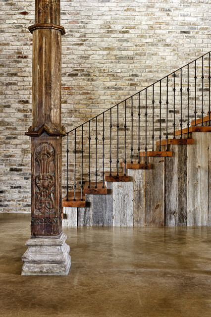 Hill Country Modern eclectic-staircase