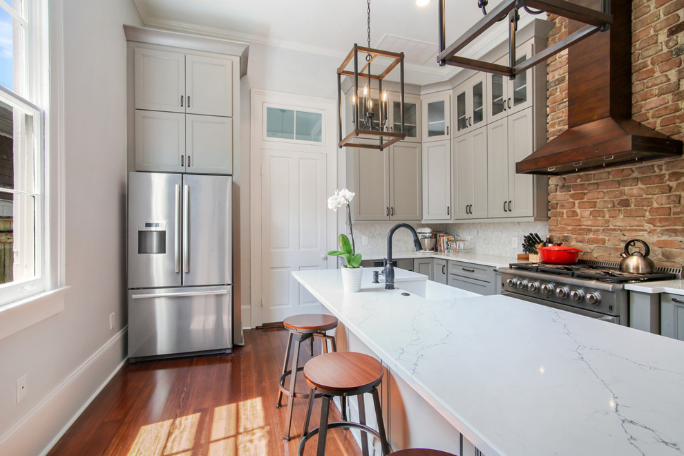 Dauphine St - Traditional - Kitchen - New Orleans - by MLM Custom Homes ...