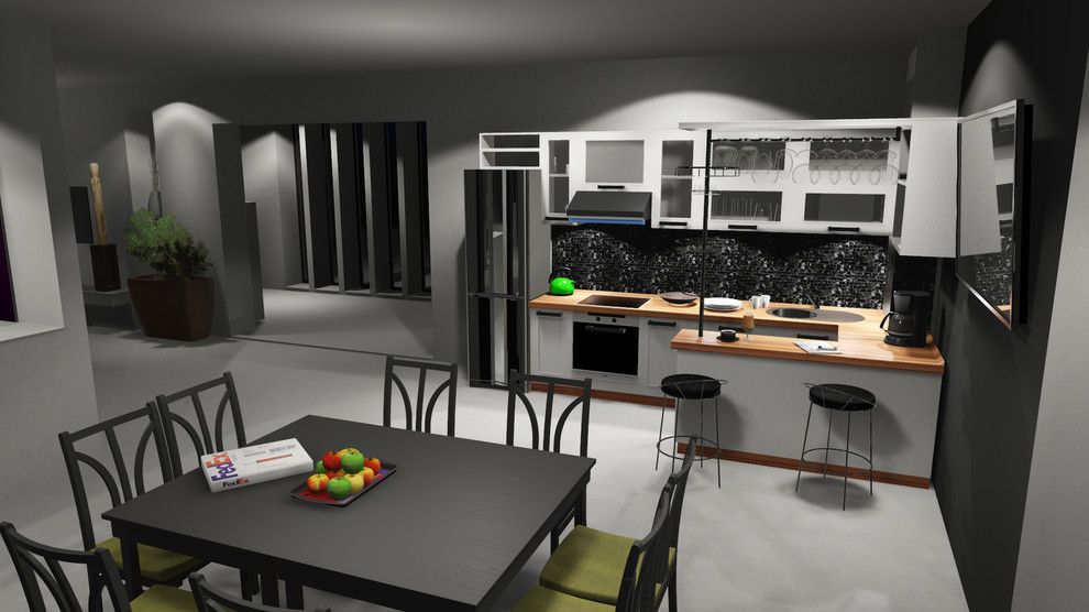 коттедж в современном стиле. Японские мотивы. (scape house)