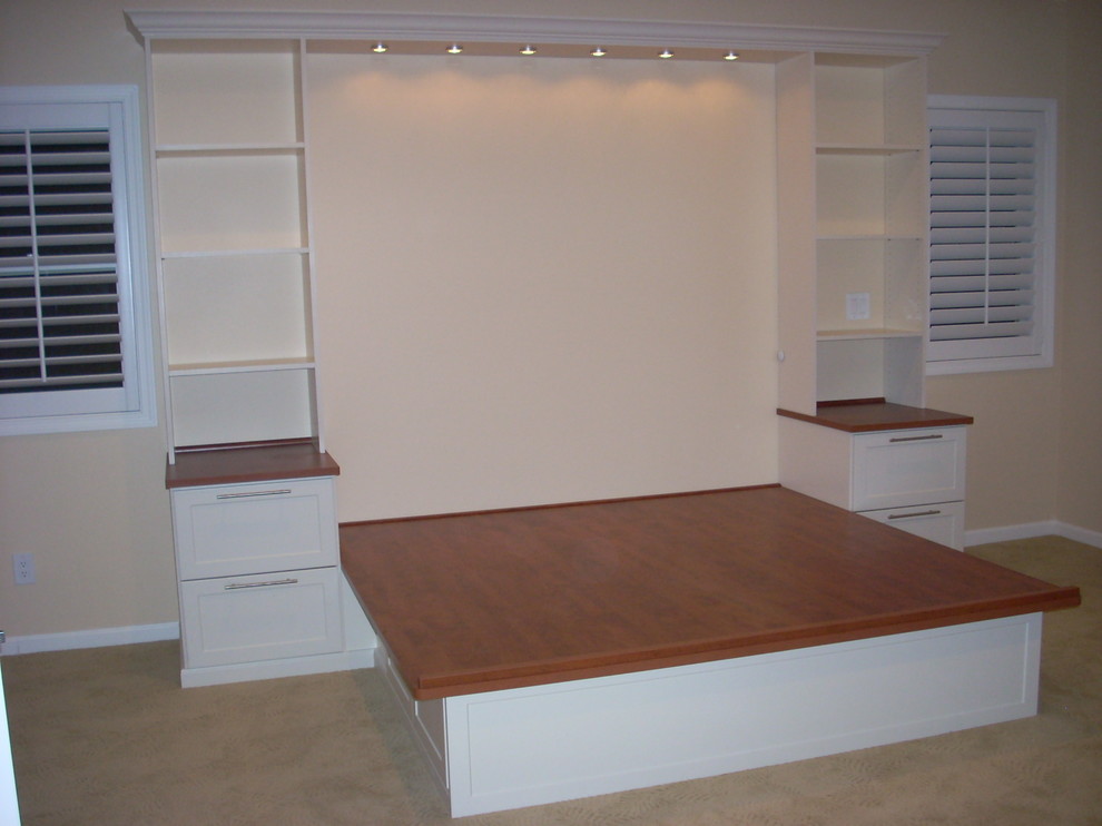Platform Bed Traditional Bedroom Hawaii By Inspired Closets Hawaii