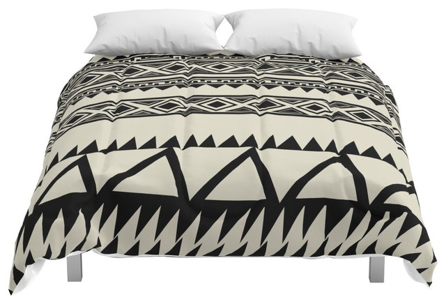 Malou Zebra Comforter Contemporary Comforters And Comforter