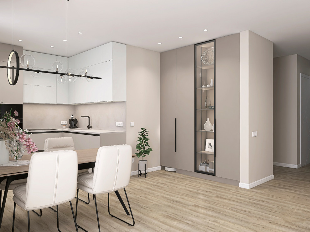 Проект кухни-гостиной в ЖК Рафинад г. Вологда