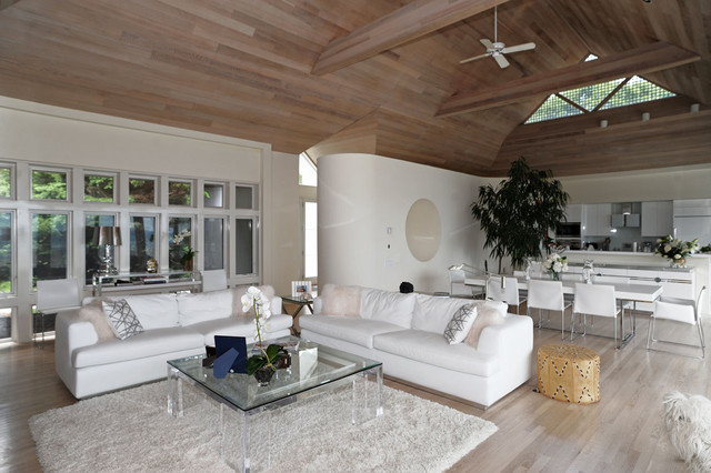 Hamptons Modern Living Room - Contemporary - Living Room 