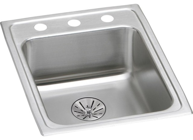 Elkay Lrad172265pd1 Lustertone Stainless Steel 17 Ada Sink With Perfect Drain