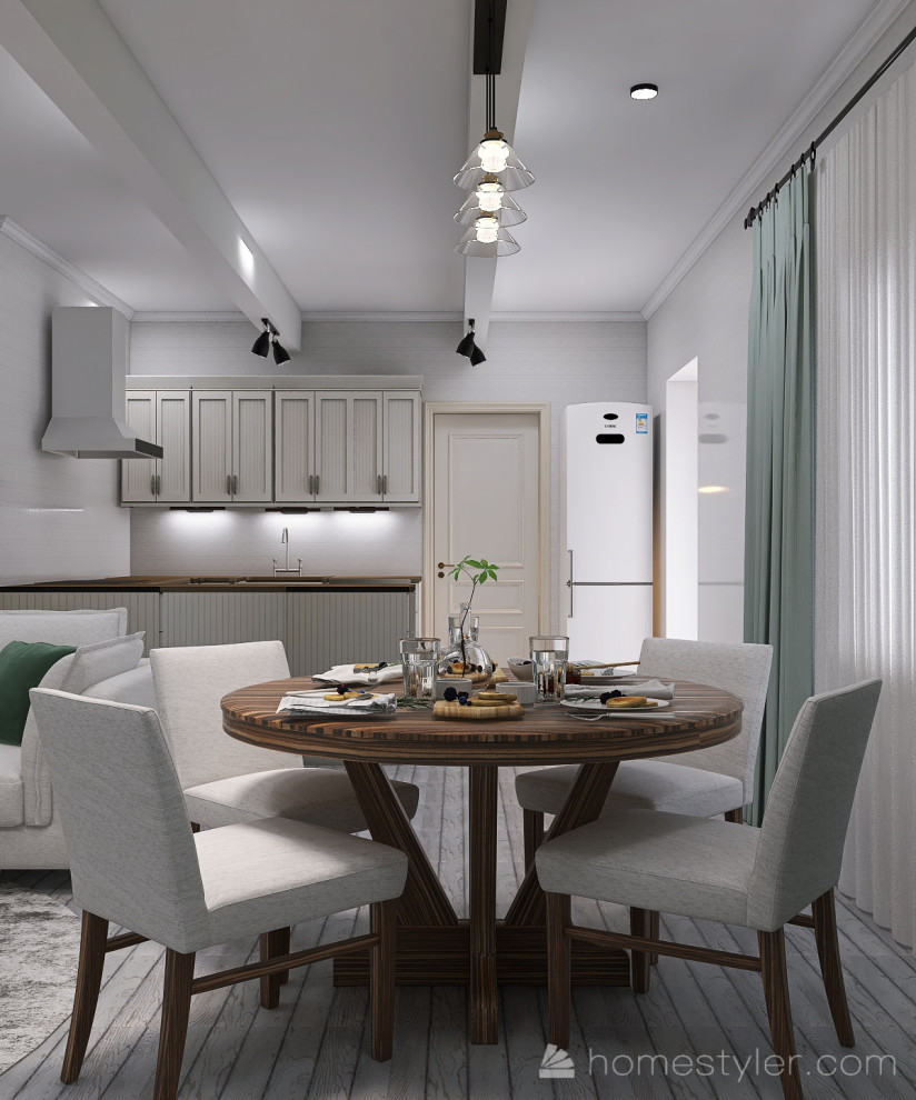 Дом из бруса в деревенском стиле