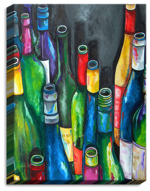 "Wine Collection" Illuminated Wall Art, 14"x11"