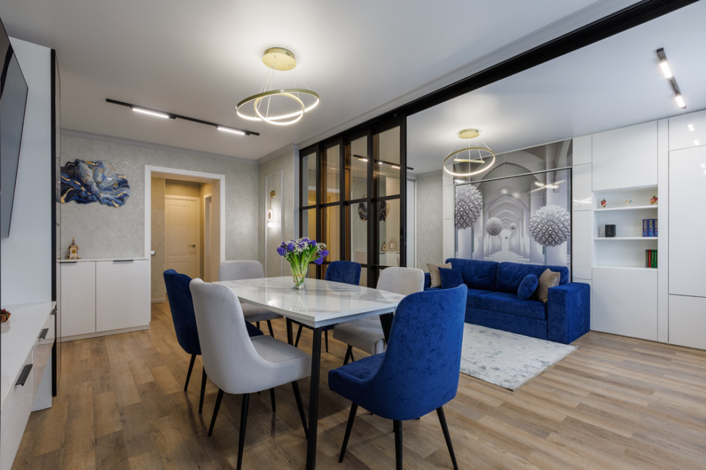 Дизайн трехкомнатной квартиры в современном стиле. 72 кв. м.