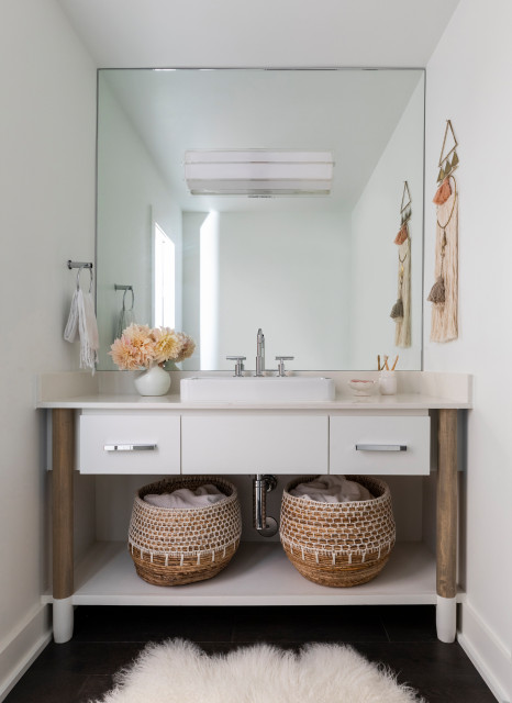 Piney Point eclectique-salle-de-bain